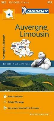 Auvergne, Limousin 1:200.000 - copertina