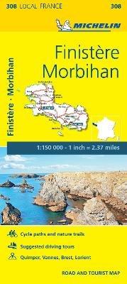 Finistere, Morbihan - Michelin Local Map 308: Map - Michelin - cover