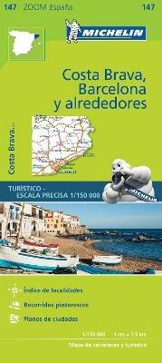 Costa Brava, Barcelona y alrededores 1:150.000   - copertina