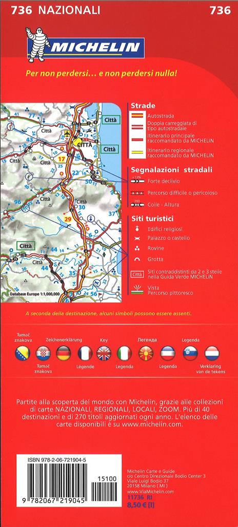 Slovenia Croazia Bosnia 1:1.000.000 - 2