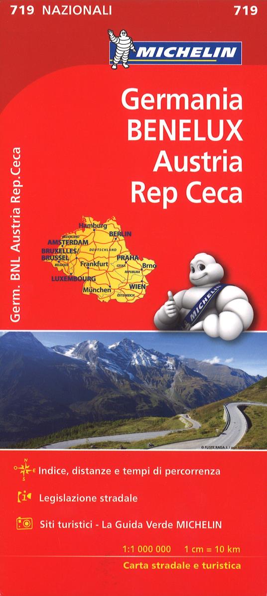 Germania, Benelux, Austria, Repubblica Ceca 1:1.000.000 - copertina
