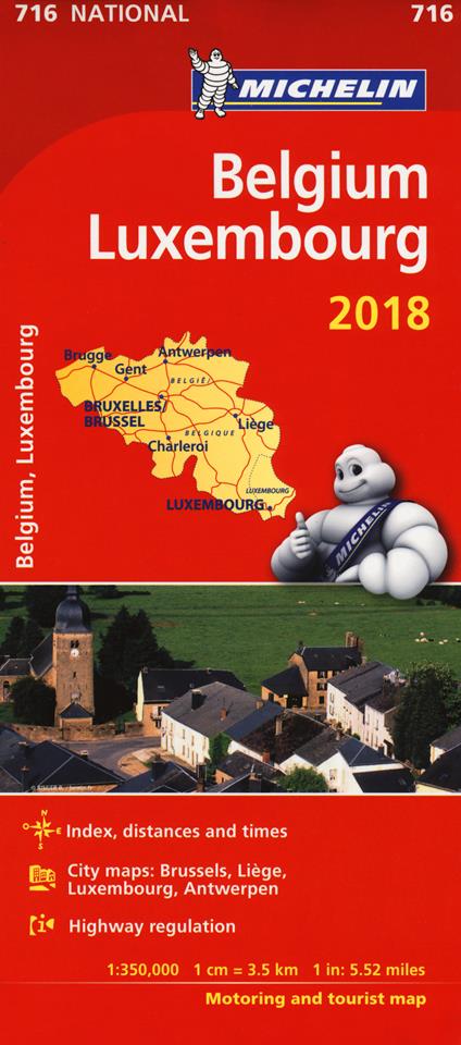 Belgium, Luxembourg 1:350.000 - copertina