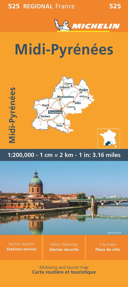 Midi-Pyrénées 1:200.000 - copertina