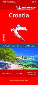 Croatia - Michelin National Map 757