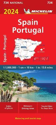 Spain & Portugal 2024 - Michelin National Map 734: Map - Michelin - cover