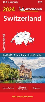 Switzerland 2024 - Michelin National Map 729: Map - Michelin - cover