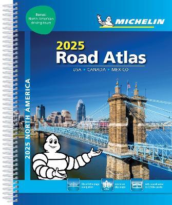 USA Canada Mexico - 2025 Road Atlas (A4-Spiral): Map - Michelin - cover