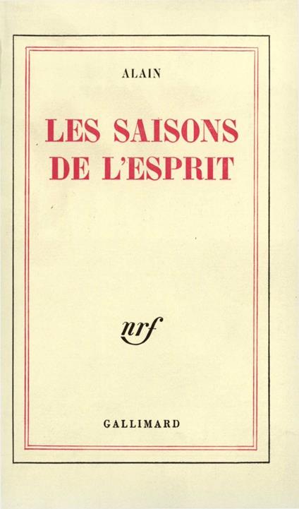 Les saisons de l'esprit