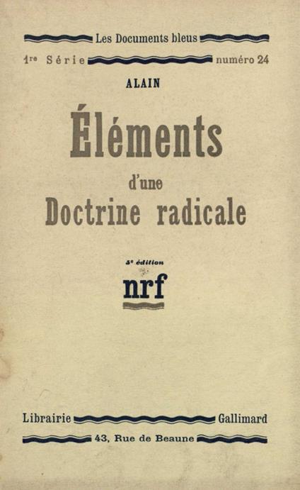 Éléments d'une doctrine radicale