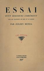 Essai d'un discours cohérent sur les rapports de Dieu et du monde