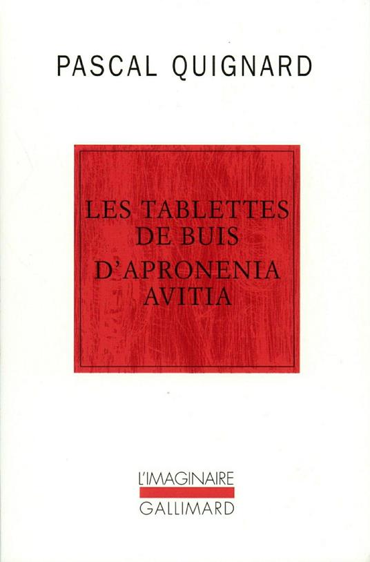 Les Tablettes de buis d'Apronenia Avitia