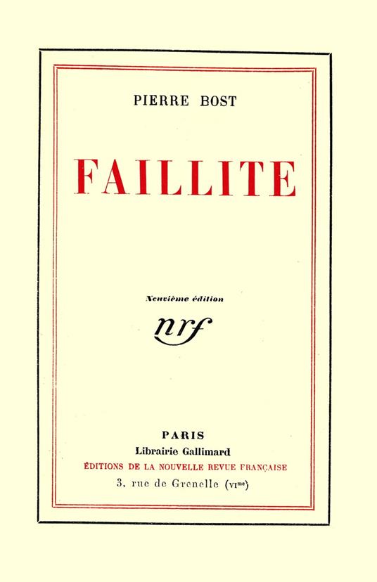 Faillite