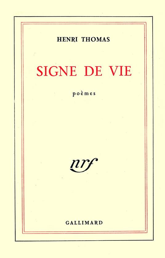 Signe de vie