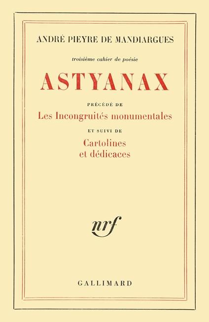 Astyanax / Cartolines et dédicaces / Les Incongruités monumentales