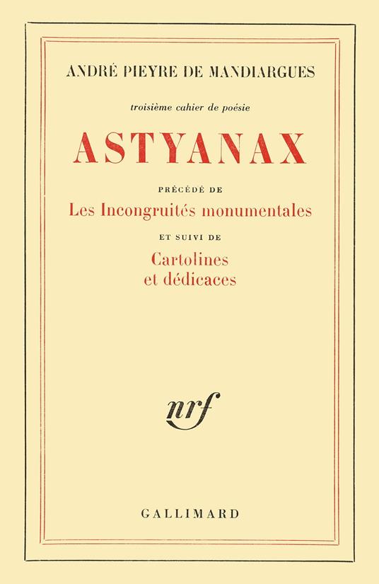Astyanax / Cartolines et dédicaces / Les Incongruités monumentales