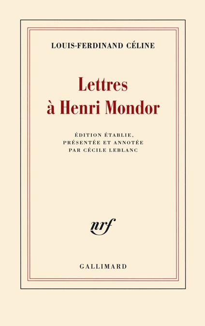 Lettres à Henri Mondor