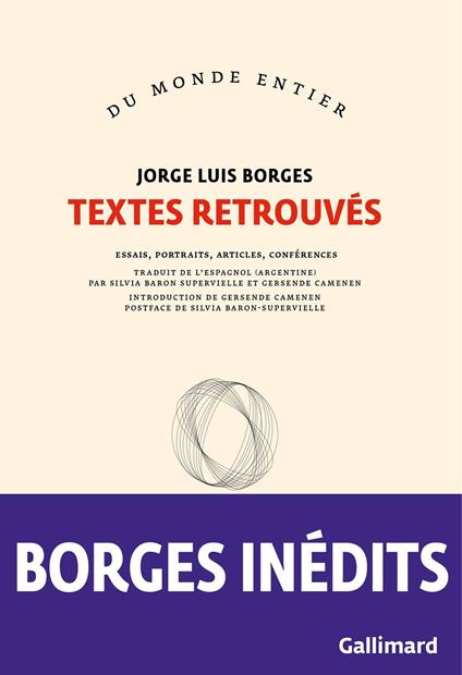Textes retrouvés. Essais, portraits, articles, conférences