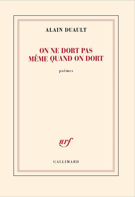 On ne dort pas même quand on dort