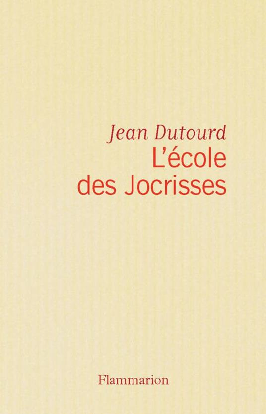 L'école des jocrisses