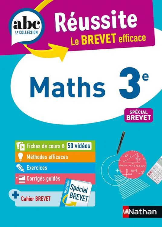 Maths 3e - ABC Réussite - Le Brevet efficace - Cours, Méthode, Exercices - Brevet 2026 - EPUB
