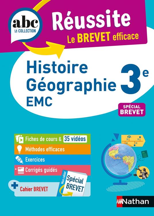 Histoire-Géographie-EMC (Enseignement moral et civique) 3e - ABC Réussite - Le Brevet efficace - Cours, Méthode, Exercices - Brevet 2026 - EPUB
