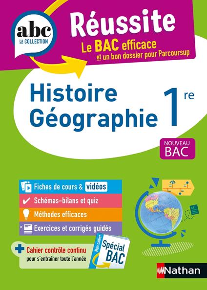 Histoire-Géographie 1re - ABC Réussite - Bac 2026 - Programme de première 2025-2026 - Enseignement commun - Cours, Méthode, Exercices et Corrigés guidés - EPUB