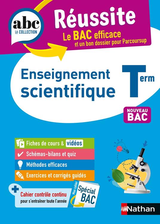 Enseignement scientifique Terminale - ABC Réussite - Bac 2026 - Enseignement commun Tle - Cours, Méthode, Exercices et Sujets corrigés - EPUB