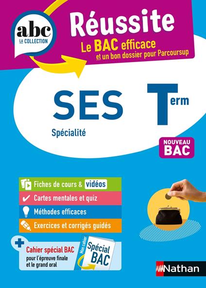 SES Terminale (Sciences économiques et sociales) - ABC Réussite - Bac 2026 - Enseignement de spécialité Tle - Cours, Méthode, Exercices et Sujets corrigés - EPUB