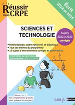 Sciences et technologie - Écrit 2024 et 2025