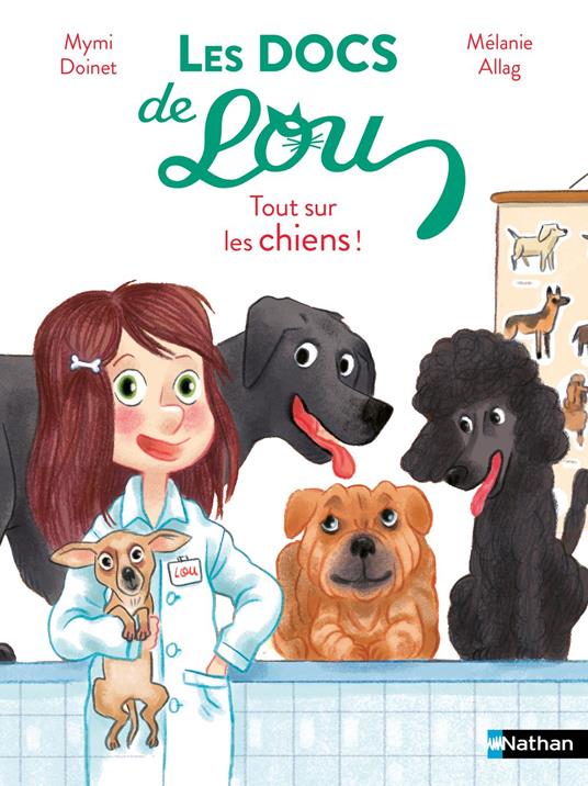 Les docs de Lou, tout sur les chiens - Lune Bleue - Dès 6 ans - Livre numérique - Mymi Doinet,Mélanie Allag - ebook