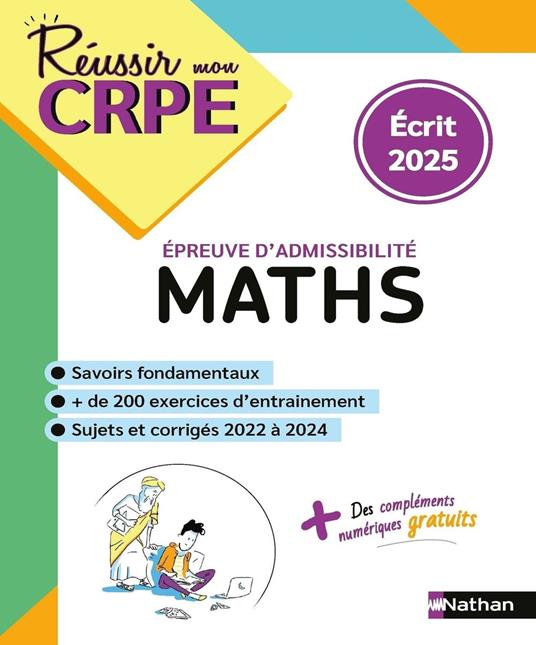 CRPE écrit Maths -admissibilité - nouveau concours 2025 -epub