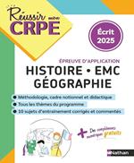 CRPE Histoire Géo EMC - épreuve écrite d'application - nouveau concours 2025