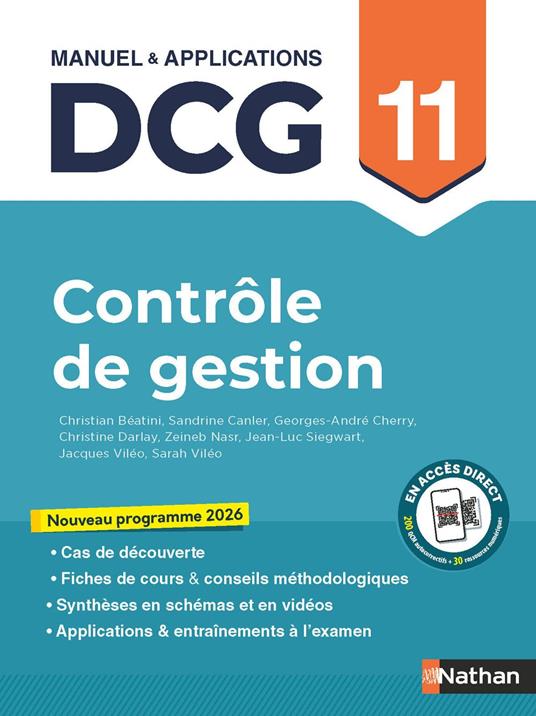 DCG 11 - Contrôle de gestion - Manuel & Applications - Nouveau programme 2026 - EPUB