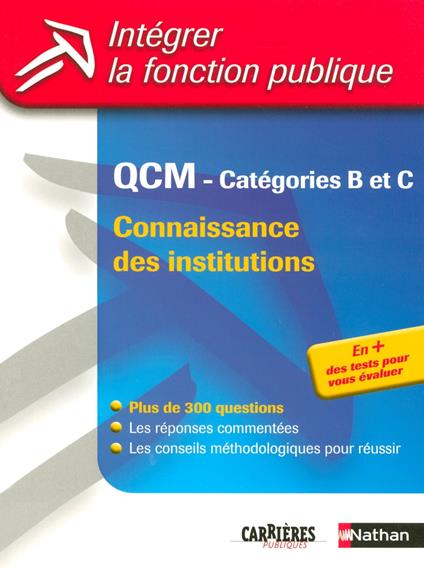 QCM Connaissances des institutions - Catégories Bet C : ePub 3 FL I - IFP