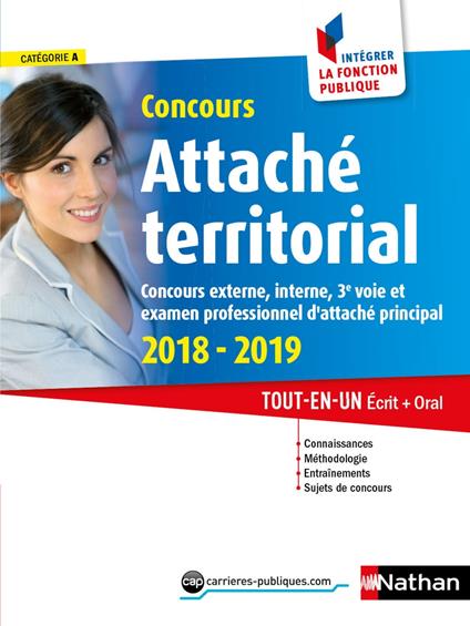 Concours Attaché territorial - Catégorie A - intégrer la fonction publique - 2018-2019