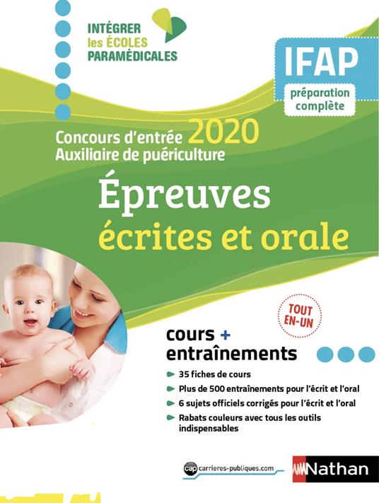 Concours Auxiliaire de puériculture - Ecrit + Oral - 2020