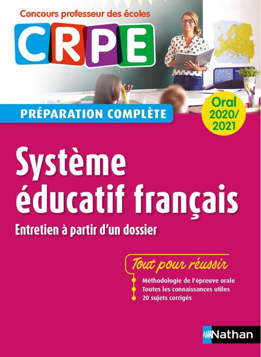 Système éducatif français - Oral 2020 Préparation complète (CRPE) - (EFL3) - 2020