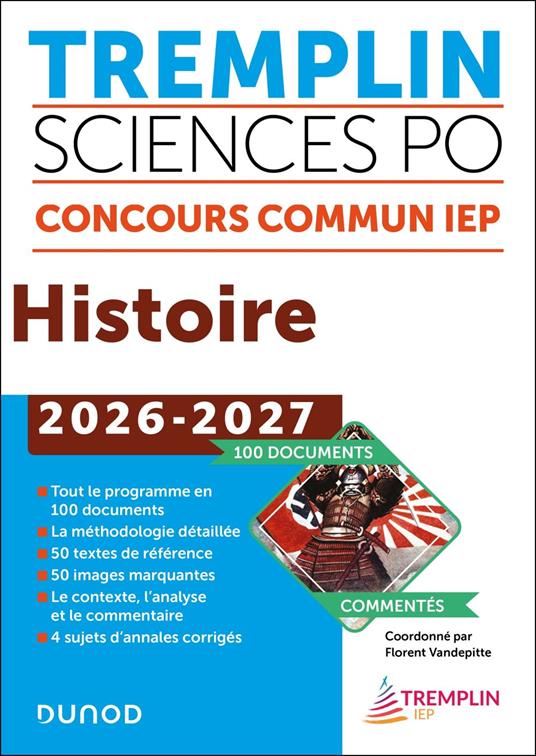 Tremplin Sciences Po Histoire Concours commun 2026-2027