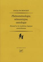 Phénoménologie, sémantique, ontologie