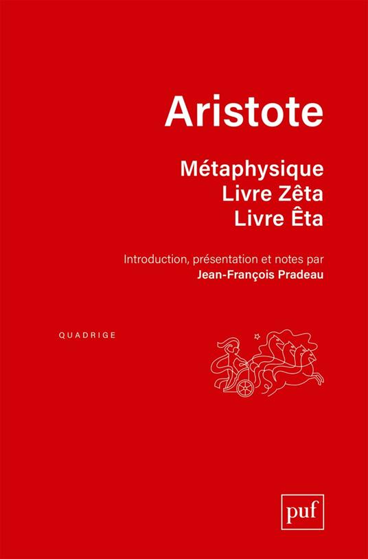 Métaphysique. Livre Zêta. Livre Êta