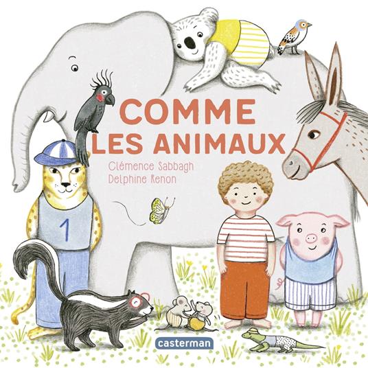 Mes imagiers tout carrés - Comme les animaux - Clémence Sabbagh,Delphine Renon - ebook