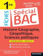 Spécial Bac Fiches Histoire-Géo, Géopolitique, Sciences Po 1re Bac 2025