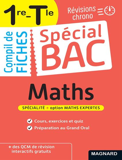 Spécial Bac Compil de Fiches Maths 1re, Tle Bac 2026
