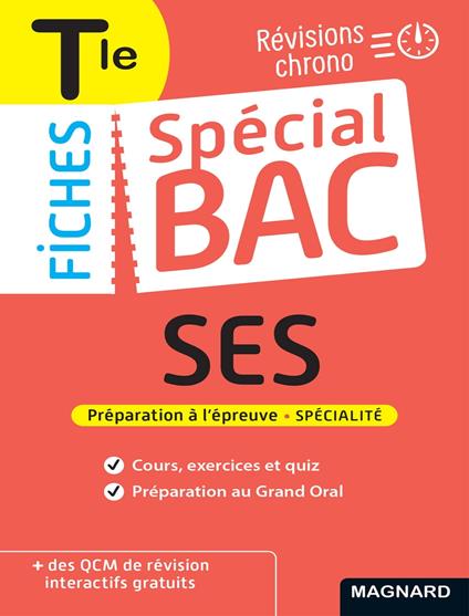 Spécial Bac Fiches SES Tle Bac 2026