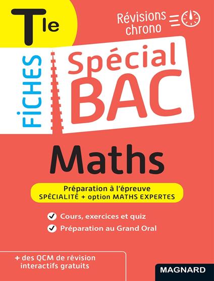 Spécial Bac Fiches Maths + Maths Expertes Tle Bac 2026