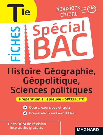 Spécial Bac Fiches Histoire-Géo, Géopolitique, Sciences Po Tle Bac 2026