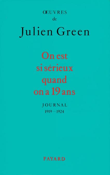 On est si sérieux quand on a 19 ans