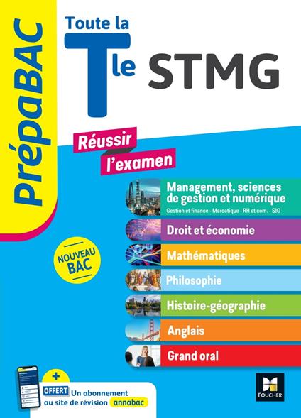 PREPABAC - Toute la terminale STMG - Contrôle continu et épreuves finales - Révision 2024