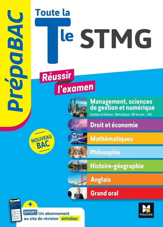 PREPABAC - Toute la terminale STMG - Contrôle continu et épreuves finales - Révision 2024