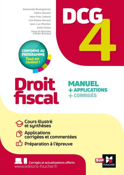 DCG 4 - Droit fiscal - Manuel et applications - Millésime 2025-2026